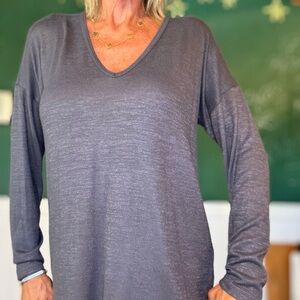 Abercrombie & Fitch Charcoal Long Sleeve Top